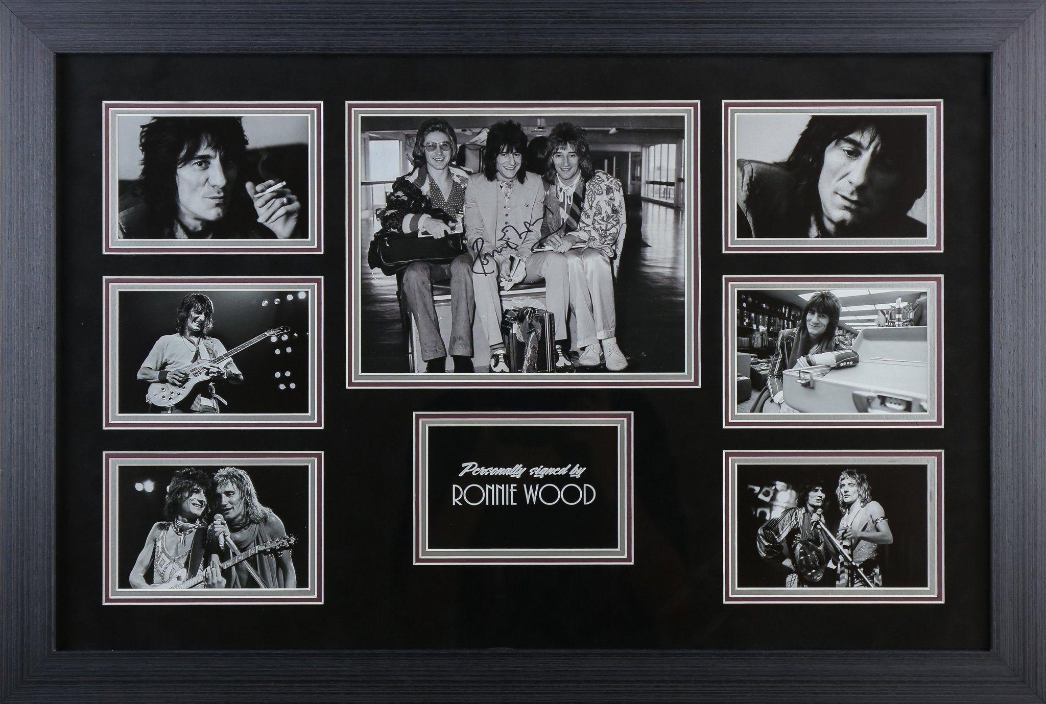 Ronnie Wood Signed 12x8 Photograph Framed Display - Memorabilia Framers Shop